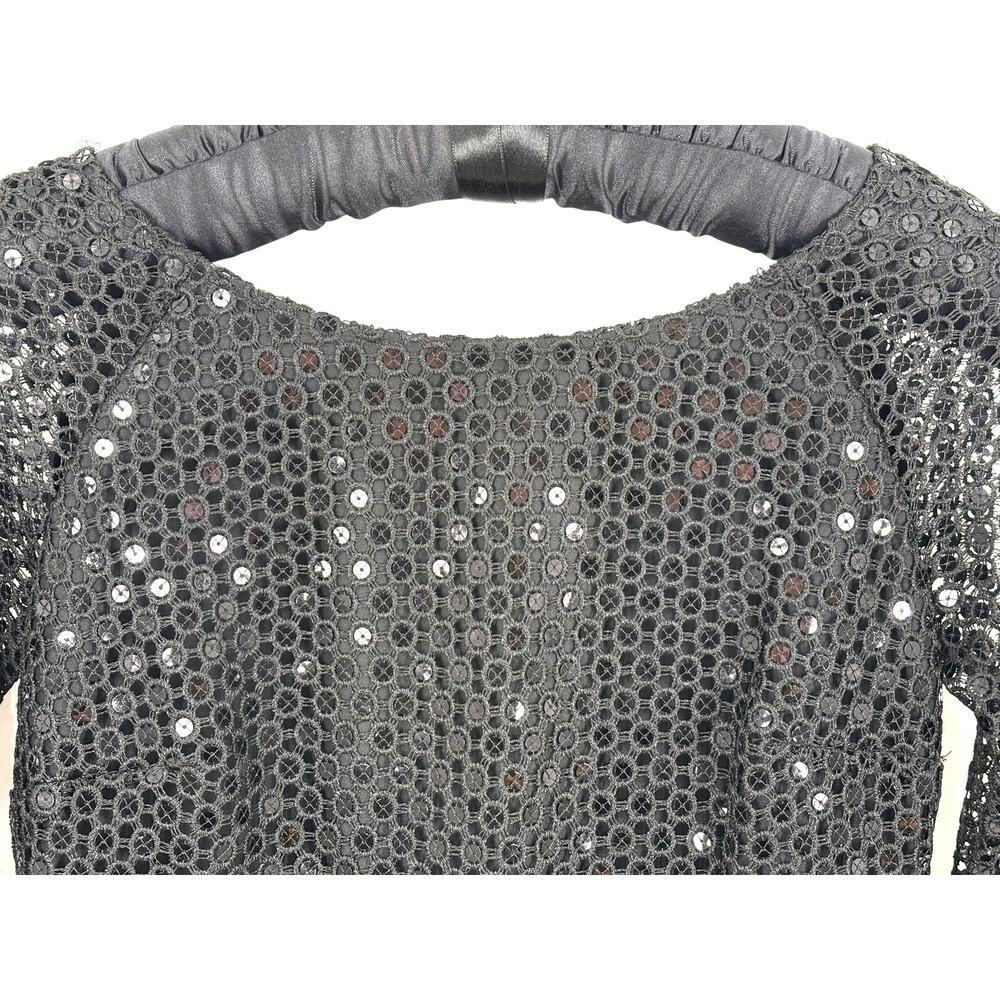 NWOT Designer Lily Pulitzer Black Sequin Aaliyah Dress Size 4 - Picture 9 of 16